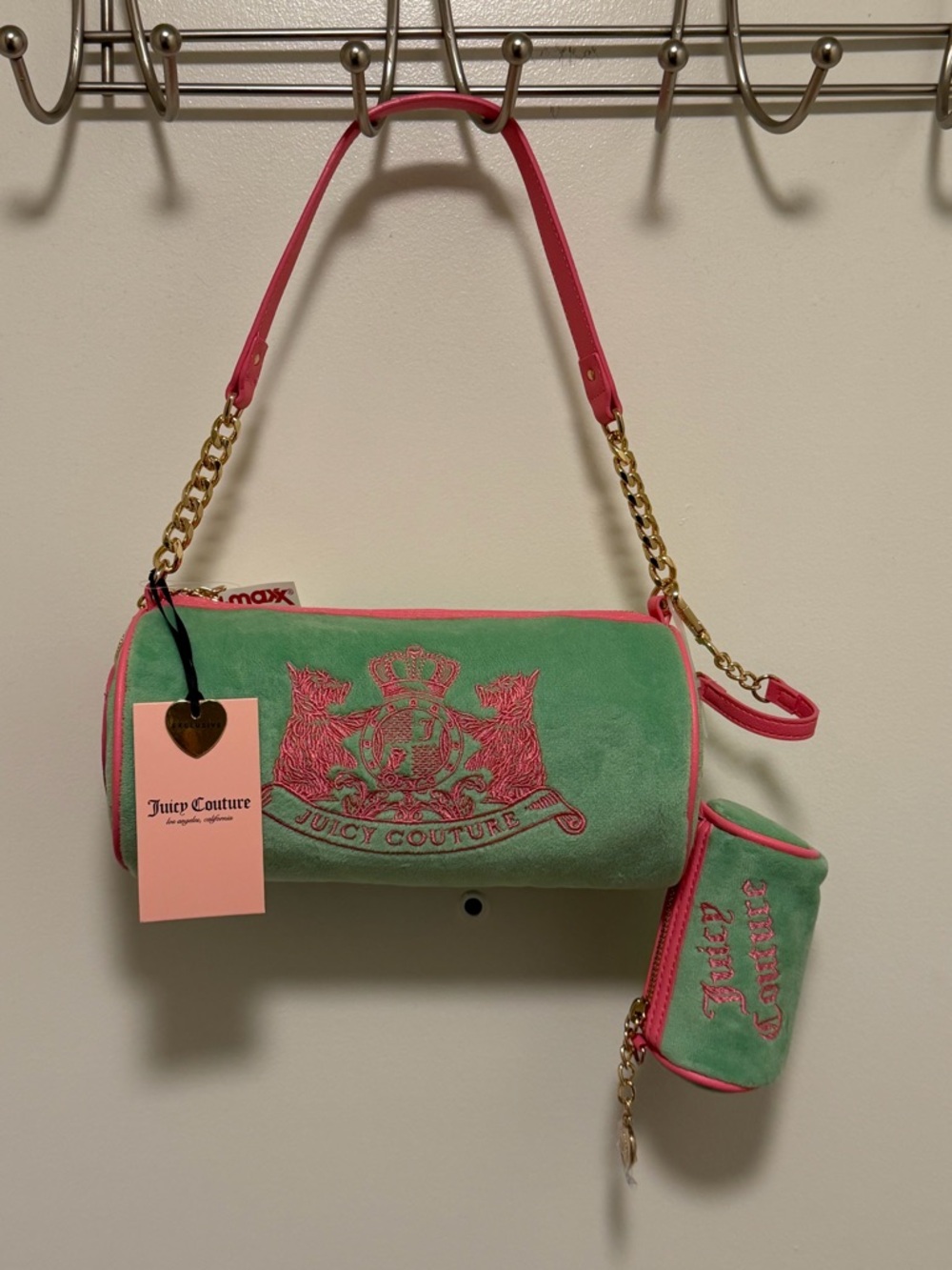 Juicy Couture Scottie Dog Barrel Bag nwt